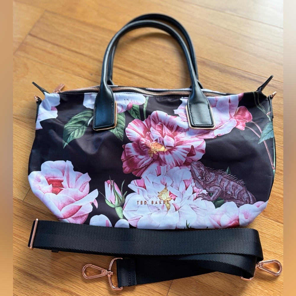 Ted Baker Jooli Iguazu Nylon Tote Bag Detachable Strap Crossbody